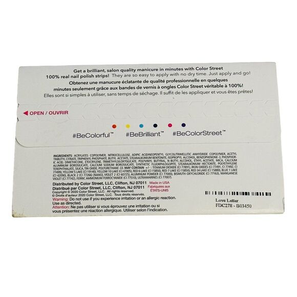 3/$20💘 Color Street Nail Polish Strips in Love Letter - Picture 12 of 15